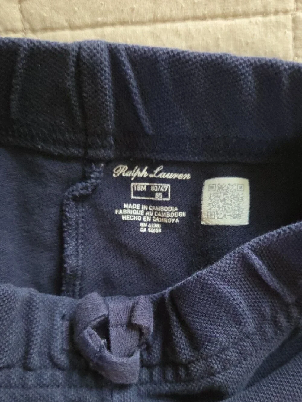Ralph Lauren Navy Blue Kids Jogger Sweatpants